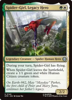 Presale- SPIDER-GIRL, LEGACY HERO x4 mtg NM-M Marvel's Spider-Man 4 Unc - Image 1