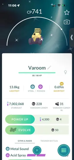 Pokemon Go Shiny Varoom - Image 1