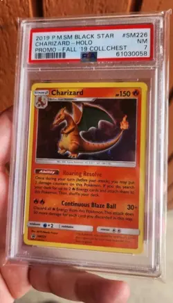 Mewtwo CHARIZARD SM226 PSA 7 HOLO BLACK STAR PROMO Base Pokemon Graded Card - Image 1