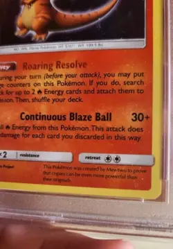 Mewtwo CHARIZARD SM226 PSA 7 HOLO BLACK STAR PROMO Base Pokemon Graded Card - Image 3