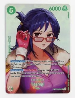 One Piece Tashigi OP14-029 SP OP16 Englisch Card The Time of Battle Special NM - Image 1