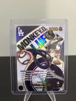 CUSTOM Proxy One Piece TCG Monkey.D.Luffy La Dodgers Card EB02-010 - Image 1