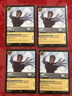 4x Disney Lorcana - Hans - Thirteenth in Line - Super Rare 180/204 x4 - Image 1