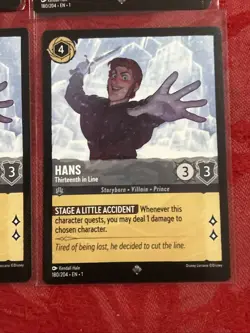 4x Disney Lorcana - Hans - Thirteenth in Line - Super Rare 180/204 x4 - Image 5