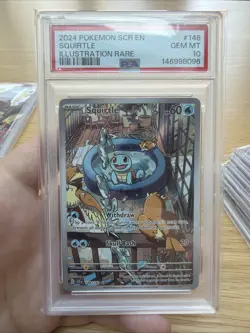 Squirtle Stellar Crown Illustration Rare #148/142 PSA 10 Gem Mint Pokemon - Image 1
