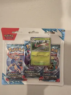 Pokemon TCG Journey Together 3-Pack Blister Yanmega - NEW and SEALED - Image 1