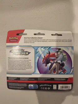Pokemon TCG Journey Together 3-Pack Blister Yanmega - NEW and SEALED - Image 2