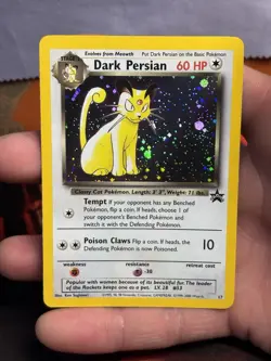 Dark Persian Black Star Promo #17 Holo Pokemon TCG 2000 WoTC - Image 4