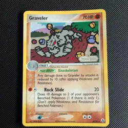 Graveler Legend Maker 34/92 Reverse Holo Stamped Pokemon Card NM - Image 1
