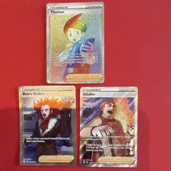Pokemon TCG Full Art Holo Trainer Supporter 3-Card Lot Thornton + Kindler - Image 5