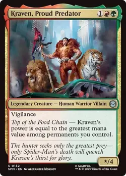 Presale- KRAVEN, PROUD PREDATOR x4 mtg NM-M Marvel's Spider-Man 4 Unc - Image 1