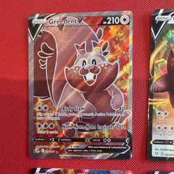 Pokemon TCG Greedent V & VMAX 4-Card Lot, Shining Fates/Evolving Skies, EN - Image 5