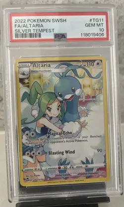 Altaria TG11/TG30 PSA 10 Gem Mint Silver Tempest Pokemon TCG Trainer Gallery - Image 1