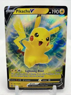 Pikachu V SWSH198 SWSH: Sword & Shield Promo Cards Holo - Image 1