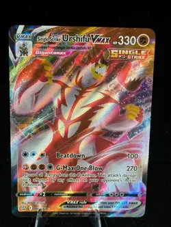 Pokemon Cards Single Strike Urshifu VMAX 086/163 Battle Styles Holo VMAX Rare - Image 1