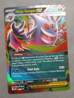 Pokemon Mega Gengar EX 073 Black Star Promo Mega Evolution Moonlit Tin/Code Card - Image 2