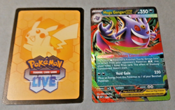 Pokemon Mega Gengar EX 073 Black Star Promo Mega Evolution Moonlit Tin/Code Card - Image 3
