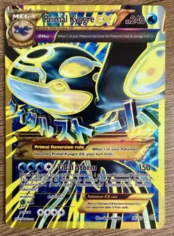 Primal Kyogre EX Ancient Origins 96/98 Holo Handmade Collectible Art Card - Image 1