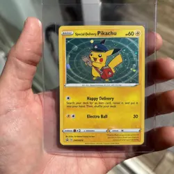 Special Delivery Pikachu SWSH074 SWSH: Sword & Shield Promo Cards Holo Near Mint - Image 1