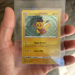 Special Delivery Pikachu SWSH074 SWSH: Sword & Shield Promo Cards Holo Near Mint - Image 2