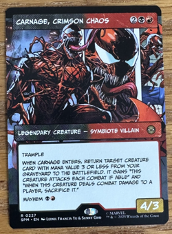 MTG Marvel Spider-Man, Carnage, Crimson Chaos - Borderless - Image 1