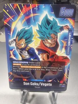 Vegito FB10-025 Leader Alternative Art Cross Force Super Dragon Ball Card Game - Image 2