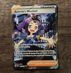 Pokemon Acerola's Mischief 165/132 Mega Evolution Full Art Holo Ultra Rare - Image 1