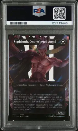 MTG FINAL FANTASY SEPHIROTH, FABLED SOLDIER/SEPHIROTH, ONE-WINGED ANGEL PSA 10 - Image 2