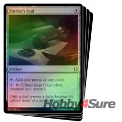 Foil Patriar's Seal X4 M/NM MTG Commander Legends: Battle For Baldur's Gate - Image 1