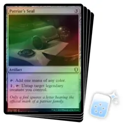 FOIL PATRIAR'S SEAL X4 Commander Legends: Battle For Baldur's Gate Magic MTG - Image 1