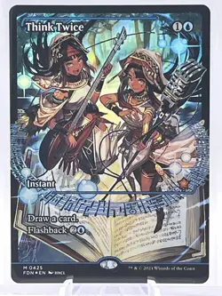 MTG Foundations - Think Twice (Showcase) Foil - M 0425 - NM - Image 1