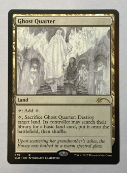 MTG - Secret Lair - Sidharth Chaturvedi - Ghost Quarter (#679) - Non-Foil - NM - Image 1