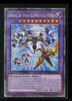 Yu-Gi-Oh! Wake Up Your Elemental HERO Quarter Century SR MP24-EN018 1st Edition - Image 1