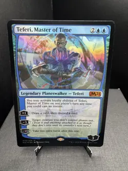 MTG Core Set 2021 Teferi Master of Time 075 Foil Mythic NM - Image 1