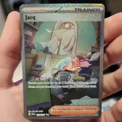 Pokemon TCG Jacq Scarlet And Violet Special Illustration Rare 250/198 NM-MINT - Image 1