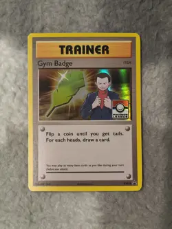 Pokemon Gym Badge XY210 Pokemon League Giovanni Holo Promo NM/N - Image 1