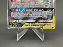 Pokemon TCG Mewtwo & Mew GX SM191 Black Star Promo Holo Tag Team MP-HP - Image 4