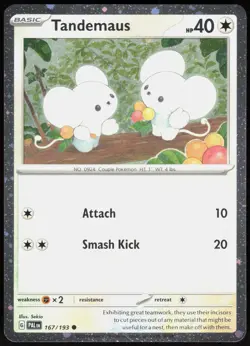 Miscs Cards & Products Tandemaus (Cosmos Foil) 167/193 Promo Pokemon NM/M - Image 1