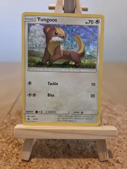 Pokemon Card Yungoos 12/12 Holo Rare McDonald's Promo - Image 1