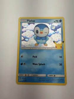 Pokemon TCG Piplup McDonald’s 2021 Holo Card - Image 1