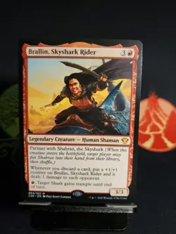 Brallin, Skyshark Rider Commander 2020 Regular C20 4 Mythic Rare Human Shaman - Image 1