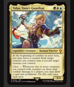 Tidus, Yuna's Guardian Commander: Final Fantasy Magic MtG Sealed Deck Only - Image 1