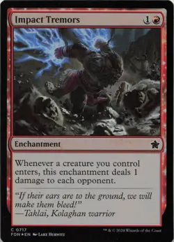 Impact Tremors - FOIL - C Foundations 717 - MTG - Image 1