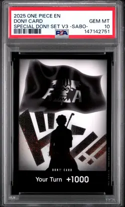 2025 ONE PIECE PROMOS | SPECIAL DON!! SET VOL.3 -SABO- PSA 10 - Image 1