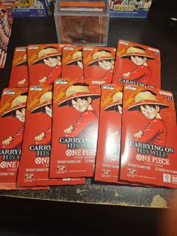 OP-13 ONE PIECE "Carrying On His Will" Sleeved Booster Packs LOT x10 packs - Image 3