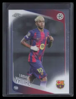 Lamine Yamal 2025-26 Topps Chrome UEFA Club Competitions #10 - Image 1