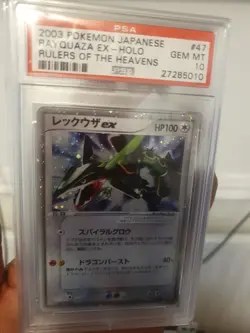 PSA Rayquaza EX Holo Japanese - Rulers Of Heavens Gem Mint 10 #47 - Image 2