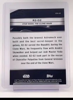 R2-D2 2025 TOPPS CHROME BLACK STAR WARS MAGENTA RAYWAVE #CB-40 /10 🔥 - Image 2
