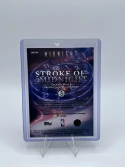 2025-26 Topps Midnight Danny Wolf Stroke of Auto Rookies RC Twilight #/199 Nets - Image 2