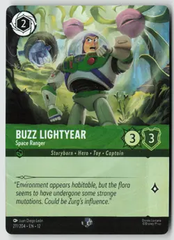 Disney Lorcana Buzz Lightyear 211/204 Wilds Unknown Epic NM - Image 1
